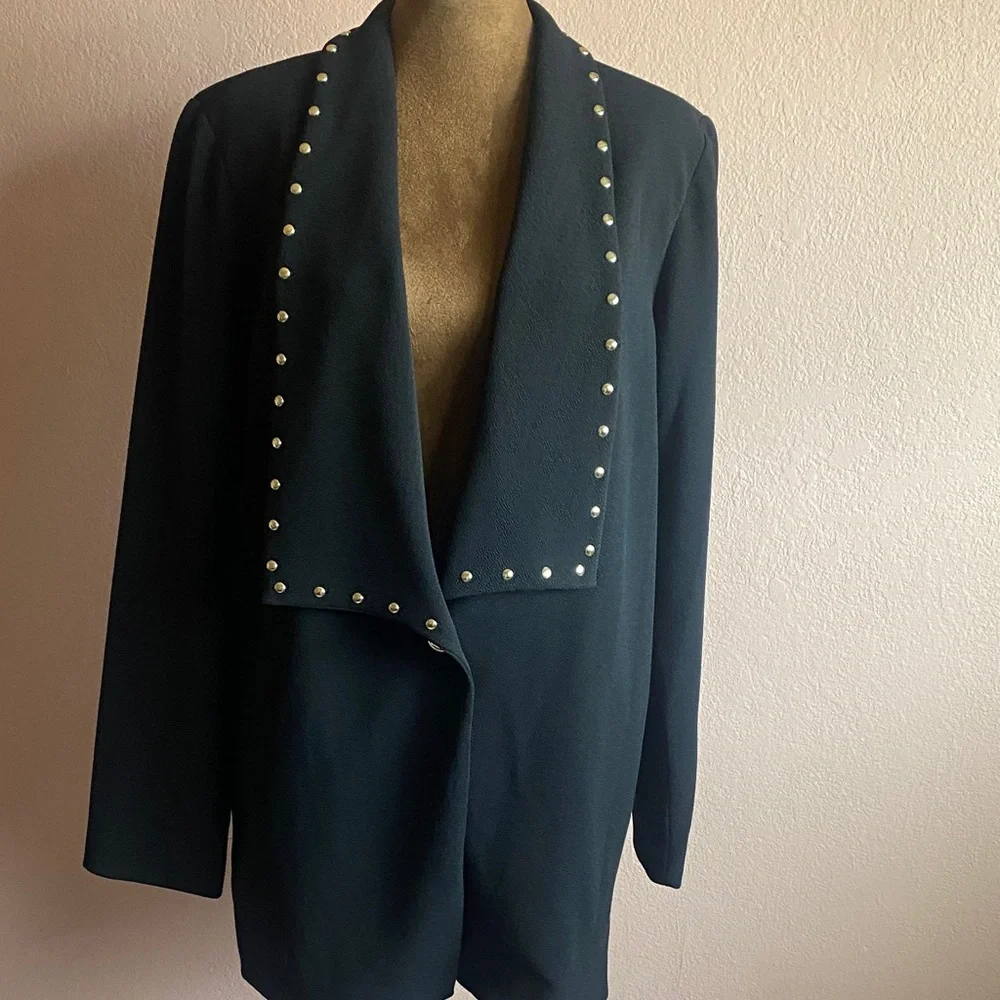MICHAEL KORS Black Pearl-Trimmed Blazer
